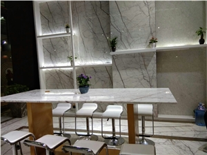 2018 New Luxury White Marble Shirt White Marble Slab for Hotel Lobby