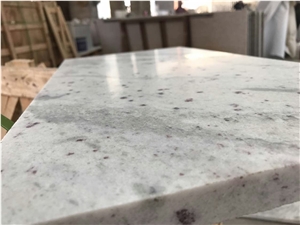 Andrameda White Granite Countertop Polished Flat Edge