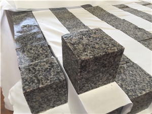 Grey Granite Cobblestone Cube Paver Stone Pavement Government Project