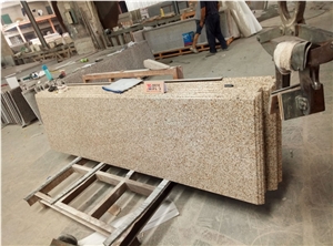 Prefabricated American Rustic Yellow Granite G682 Kitchen Countertops