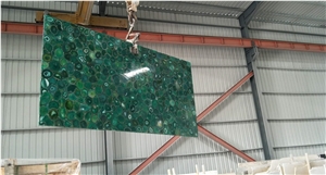 Top Luxury Green Agate Slab Semiprecious Stone Gemstone Slabs