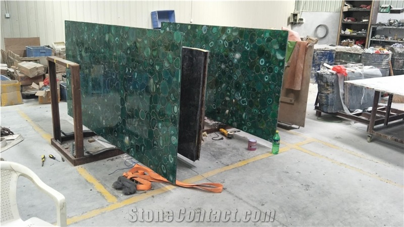 Top Luxury Green Agate Slab Semiprecious Stone Gemstone Slabs