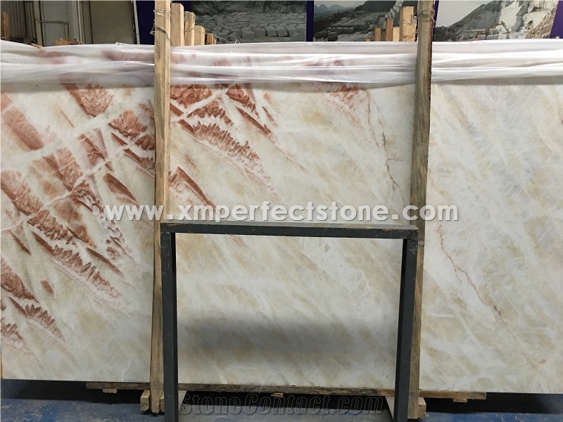16mm Thickness Chinese White Onyx Slabs& Onyx Wall Tiles Covering