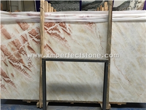 16mm Thickness Chinese White Onyx Slabs& Onyx Wall Tiles Covering