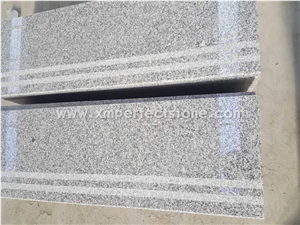 Jiangxi G603 Granite Stairs with Non-Slip Groove,Grey Granite Stair