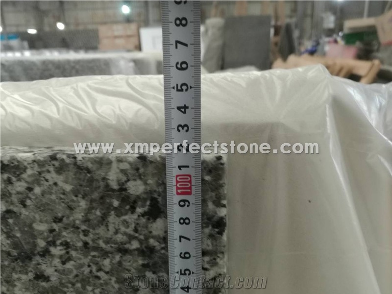 Swan White Dallas Granite 68x40x0.75 Countertops Goose Grey Gray Cheap Stone