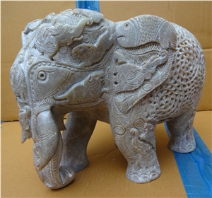 Soapstone Carved Elephant