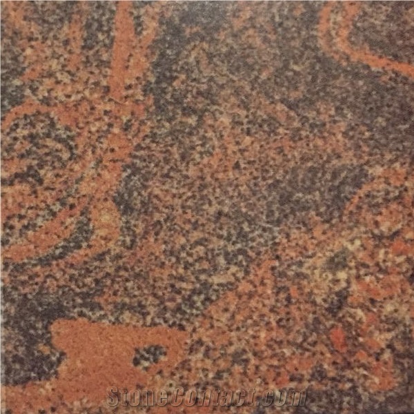 Hallandia Red Granite Slabs Tiles