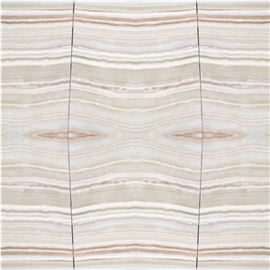 Strip White Onyx Slabs Tiles