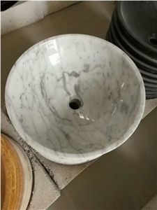 White Marble Round Sinks & Basins