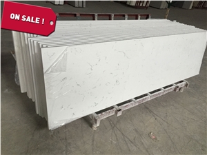Carrara White Quartz Stone Countertop Bench Top Solid Surface