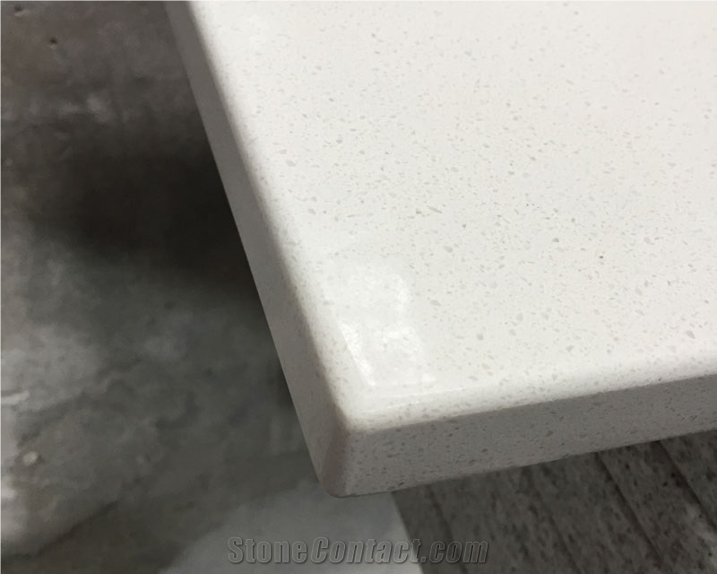 Ivory White Color Quartz Stone Countertop