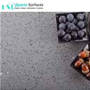 Twinkle Grey Mirror Artificial Quartz Countertop for Kitchen