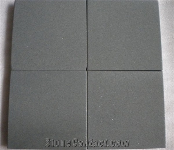 Black Sandstone Slabs & Tiles, China Black Sandstone