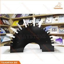 High Capacity Metal Display Rack Countertop Stone Display Stand