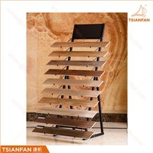 New Style Wood Floor Display Rack Simple Style Metal Display Stand