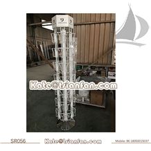 Spinning Marble and Granite Display Tower Sr056