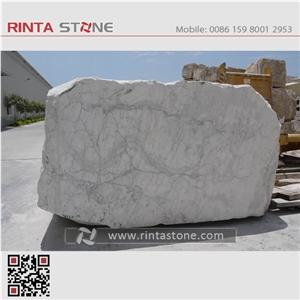 Bianco Carrara White Marble Italy Extraoro Quarry Blocks