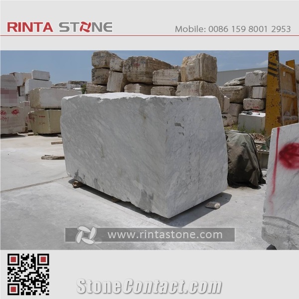 Bianco Carrara White Marble Italy Extraoro Quarry Blocks