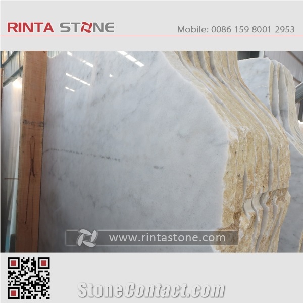 Guangxi White Marble China Carrara Eramosa Chinese Natrual Pure Stone