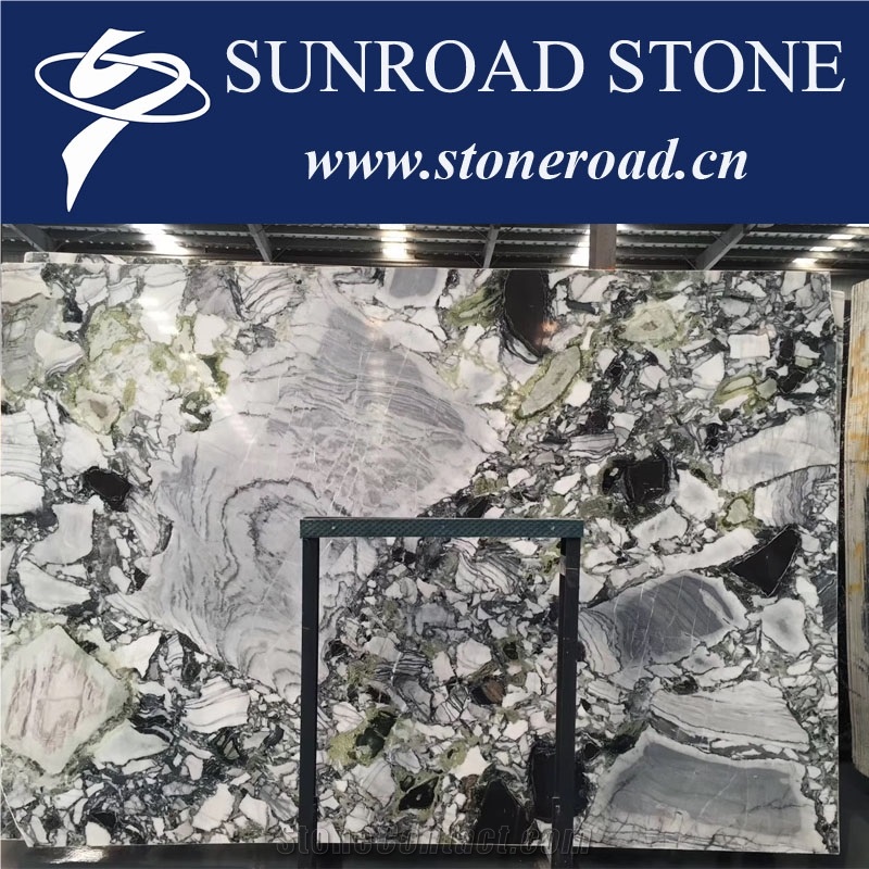 Ice Jade Marble/Green Jade/White Beauty/Ice Connect Marble Slabs&Tiles