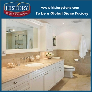 Hot Sale Marble Bathroom Vanity Tops with Cabinets, Faucet