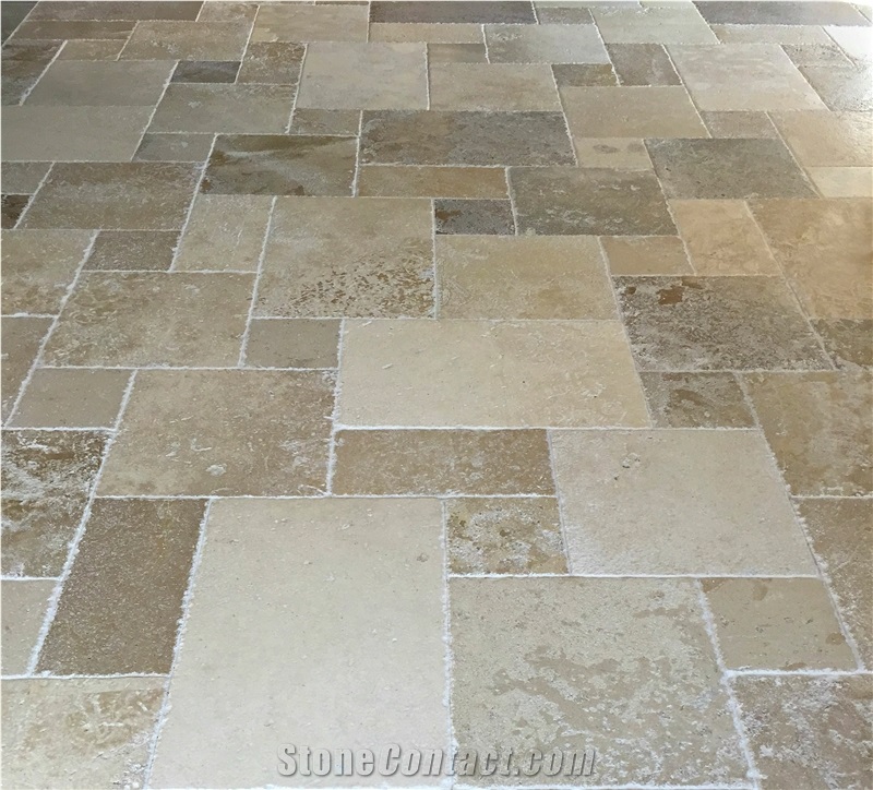 French Limestone Tiles All Shades Of Ochers - Limeyrat Gold Limestone