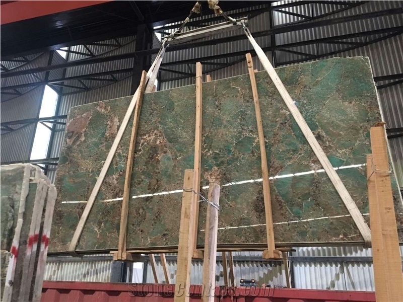 Amazon Green Quartzite Polished Tiles&Slabs for Countertop