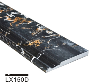 Black Ls-P034 Artificial Stone Slabs&Tiles Flooring&Walling
