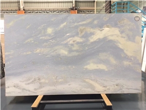 Blue Sky White Polished Marble Tiles&Slabs for Countertop