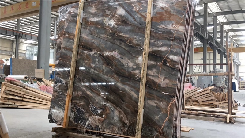 Louis Gray Agate Blue / China High Quality Marble Tiles & Slabs