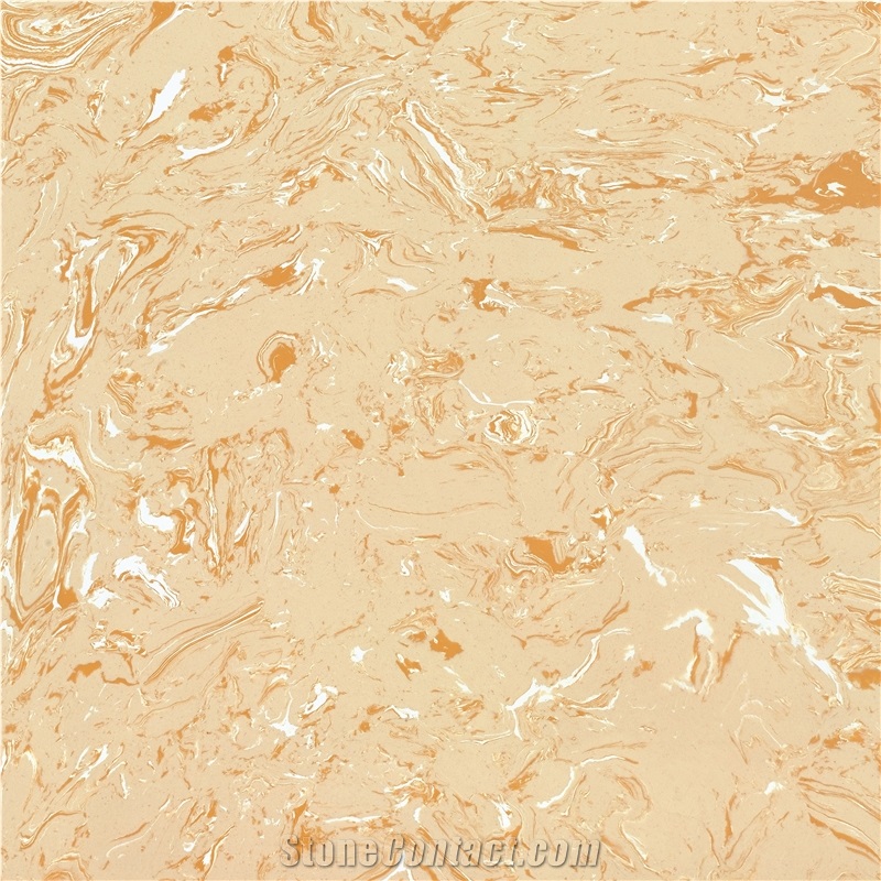 Ls-P006 Yellow Rose/ Artificial Stone Tiles & Slabs