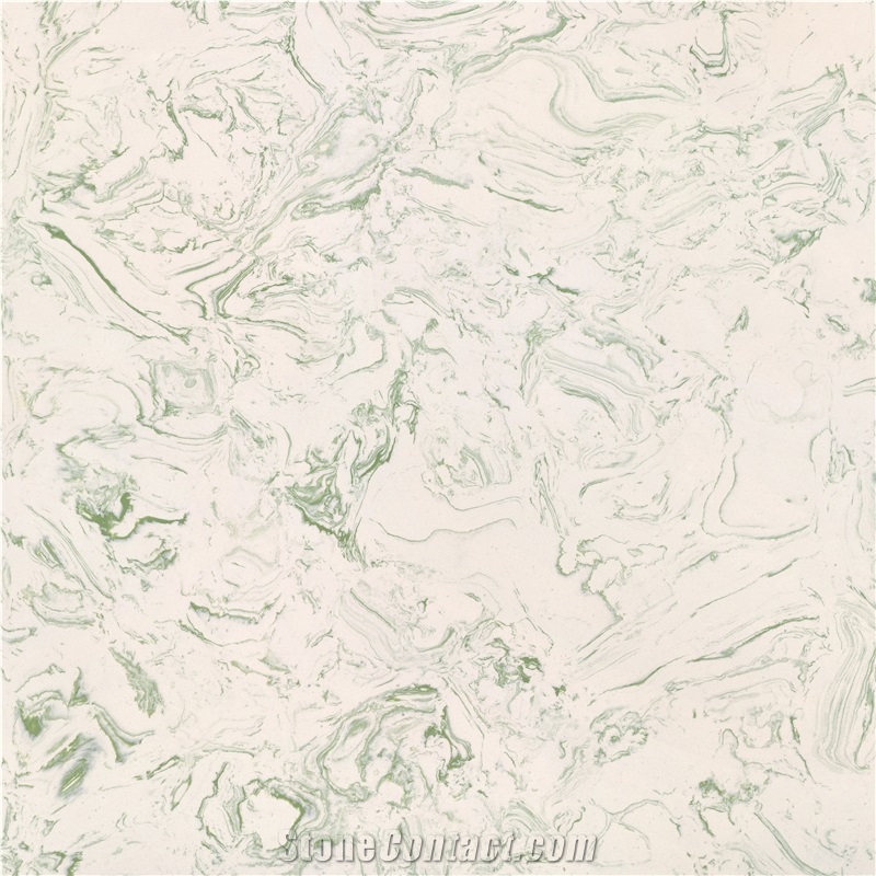Ls-P010 Super Green Jade / Artificial Stone Tiles & Slabs