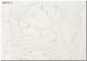 Ls-P010 Super Green Jade / Artificial Stone Tiles & Slabs