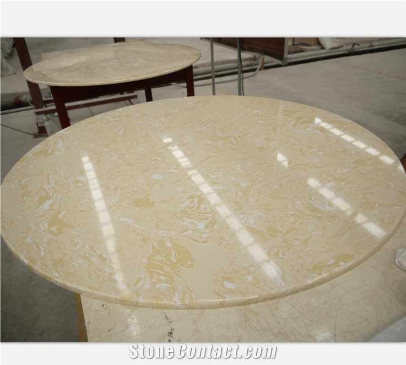 Ls-P012 White Rose Artificial Stone Slabs&Tiles Flooring&Walling
