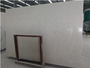 Ls-P029 Oman Beige Artificial Stone Slabs&Tiles Flooring&Walling