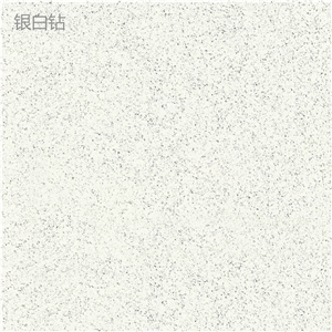 Ls-Q004 Silver White Diamond / Artificial Stone Tiles & Slabs