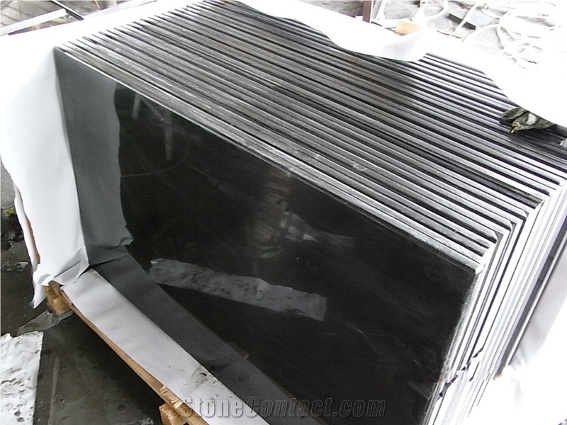 Mongolia Black Granite Polished Countertop/Bath Tops
