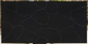Nero Marquina 05 / High Quality Black Quartz Tiles & Slabs