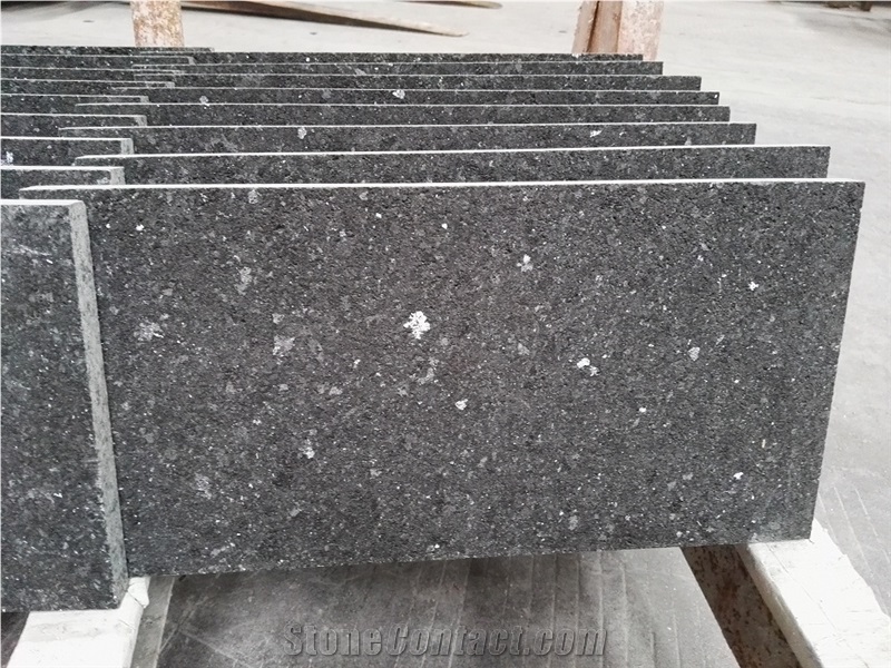 Polished Meteor Black Granite Slabs&Tiles Granite Flooring&Walling