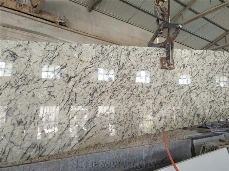 Polished White Orion Granite Slabs&Tiles Granite Flooring