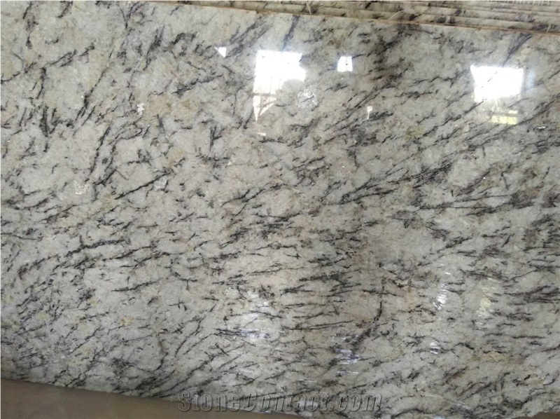 Polished White Orion Granite Slabs&Tiles Granite Flooring