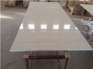 Pure White Project Show Kitchen Quartz Countertop Bench Tops Bar Top