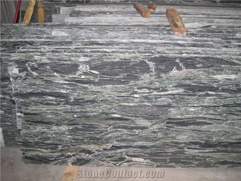 Sea Wave Green Granite Polished Tiles&Slabs