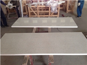 White Mirror Fleck Quartz-P005-Countertop Kitchen Desk Tops Worktops