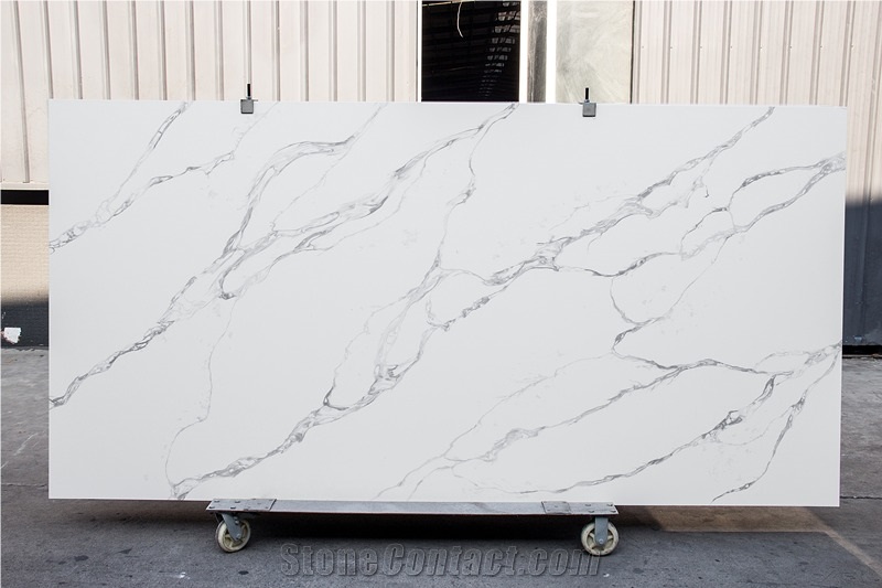 Xka1207-Calacatta Fantasy Quartz from China