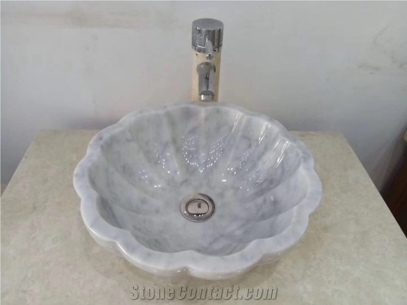 Marble Bathroom Basin Wash Bowls Vessel Sink