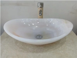 Marble Bathroom Basin Wash Bowls Vessel Sink