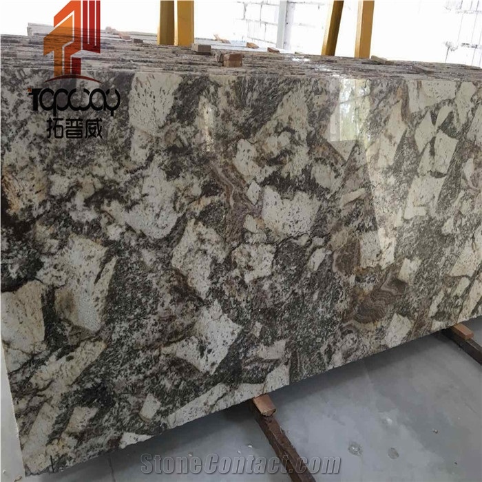 Brazil Luxury White Granite Slabs & Tiles, Exterior Wall Cladding