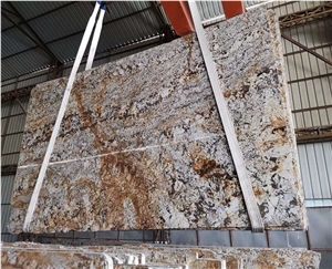 Brazil Gold Granite Slabs, Wall Tiles Cladding